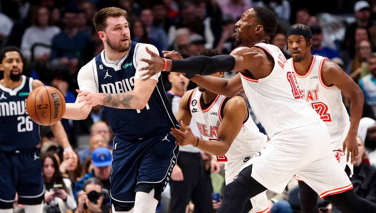 Pertandingan NBA antara Dallas Mavericks vs Miami Heat. (Foto: REUTERS/Kevin Jairaj) Copyright: © REUTERS/Kevin Jairaj