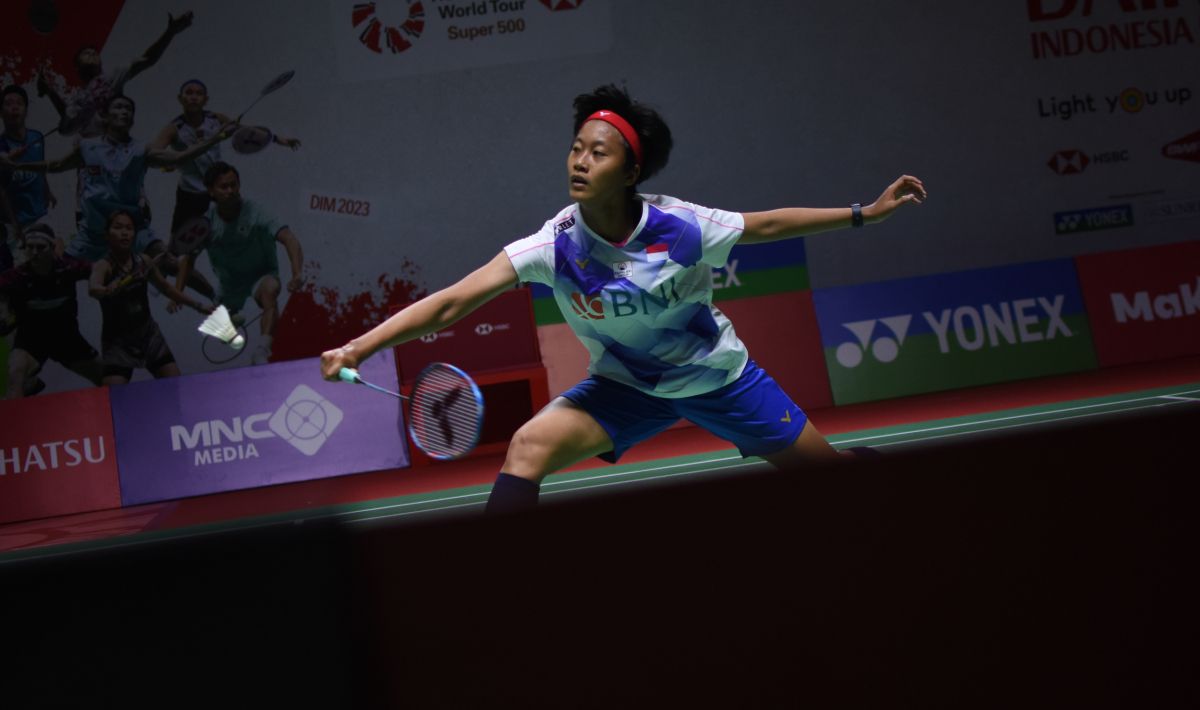 Hasil Indonesia Masters 2023 antara An Se Young vs Putri Kusuma Wardani di babak 16 besar pada Kamis (26/1/23). Copyright: © Herry Ibrahim/INDOSPORT