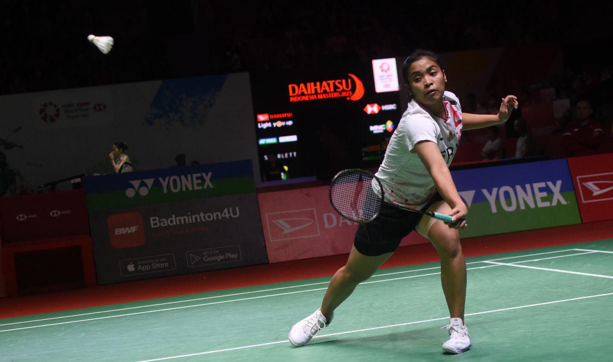 Tunggal putri Indonesia, Gregoria Mariska Tunjung di Indonesia Masters 2023. Copyright: © Herry Ibrahim/INDOSPORT