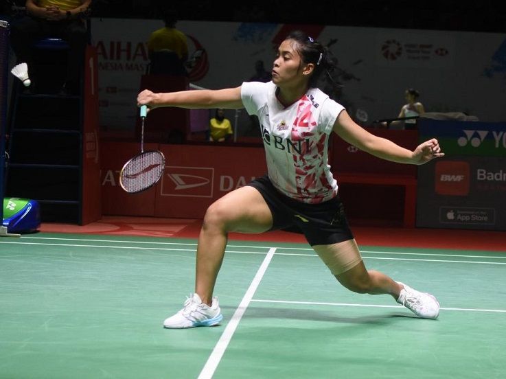 Hasil Indonesia Masters 2023: He Bingjiao Dibuat Kocar-kacir, Gregoria Mariska ke Perempat Final!
