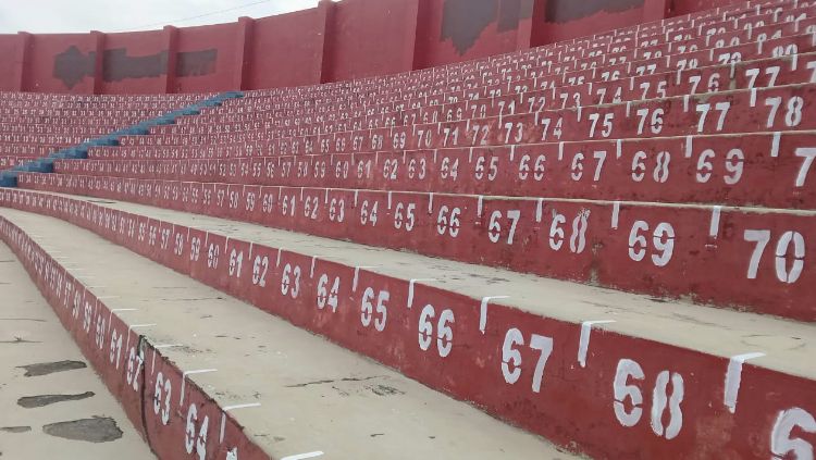 Single seat Stadion Brawijaya, Kediri. Copyright: © Ian Setiawan/INDOSPORT