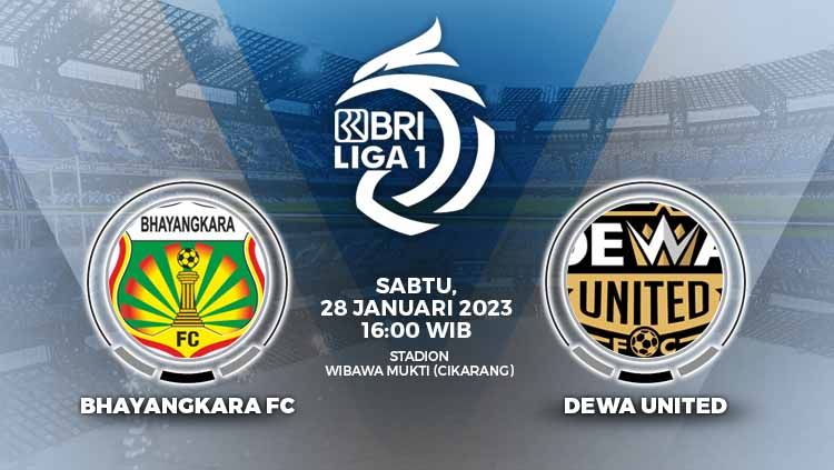 Prediksi pertandingan antara Bhayangkara FC vs Dewa United (BRI Liga 1). Copyright: © Grafis: Yuhariyanto/INDOSPORT