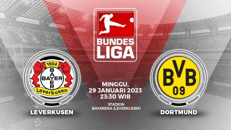Link live streaming pertandingan antara Bayer Leverkusen vs Borussia Dortmund (Bundesliga Jerman). Copyright: © Grafis: Yuhariyanto/INDOSPORT