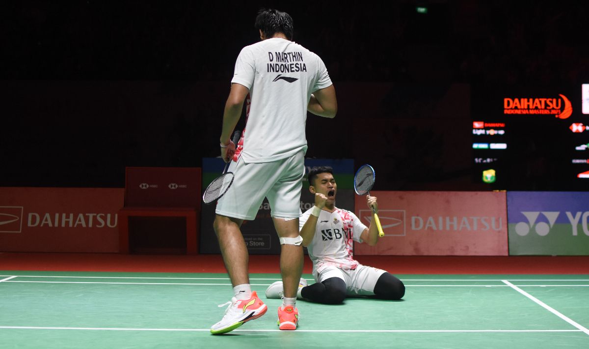 Ganda putra Indonesia, Leo Rolly Carnando/Daniel Marthin. Copyright: © Herry Ibrahim/INDOSPORT