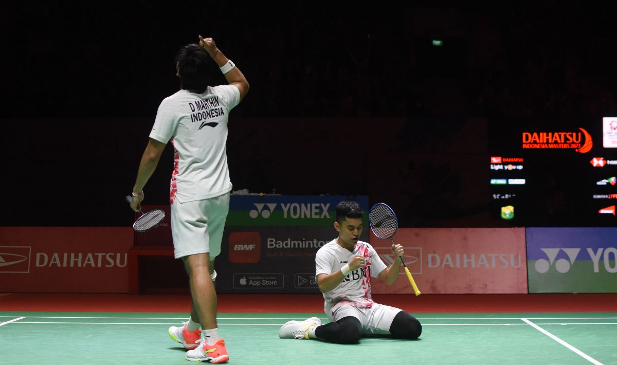 Ganda putra Indonesia, Leo Rolly Carnando/Daniel Marthin. Copyright: © Herry Ibrahim/INDOSPORT