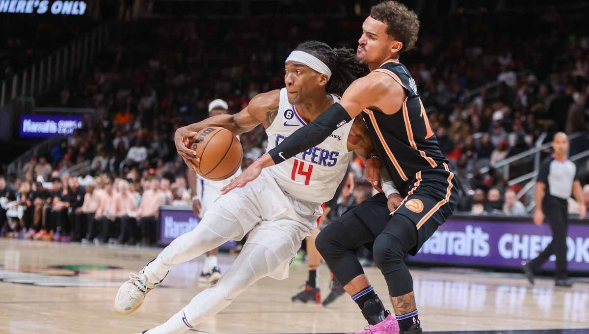 Pertandingan NBA antara Atlanta Hawks vs Los Angeles Clippers. (Foto: REUTERS/Brett Davis) Copyright: © REUTERS/Brett Davis