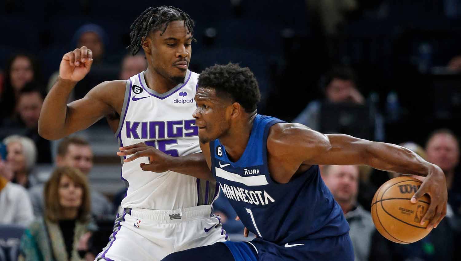 Pertandingan NBA antara Minnesota Timberwolves vs Sacramento Kings. (Foto: REUTERS/Bruce Kluckhohn) Copyright: © REUTERS/Bruce Kluckhohn