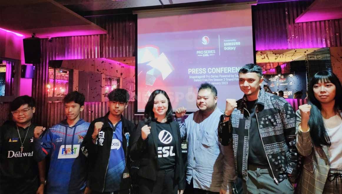 Press Conference Snapdragon Pro Series Powered Jelang Grand Final Free Fire Season 2 Live. Copyright: © Ammara Marthiara/INDOSPORT