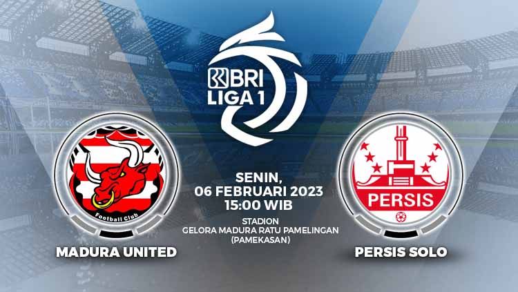 Link live streaming Liga 1 2022-2023 antara Madura United vs Persis Solo pada Senin (06/02/23) pukul 15.00 WIB bisa anda simak melalui artikel ini. Copyright: © Grafis: Yuhariyanto/INDOSPORT