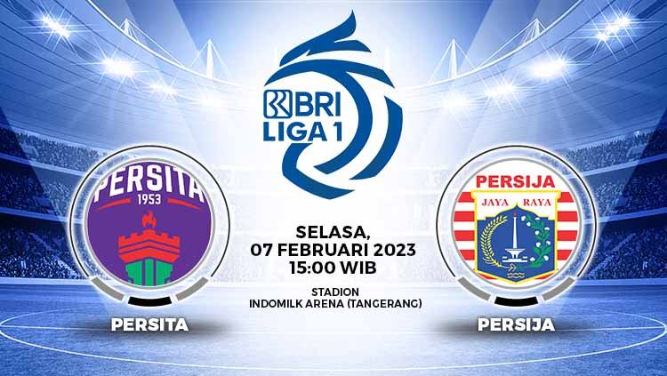 Prediksi pertandingan antara Persita Tangerang vs Persija Jakarta (BRI Liga 1). Copyright: © Grafis: Yuhariyanto/INDOSPORT