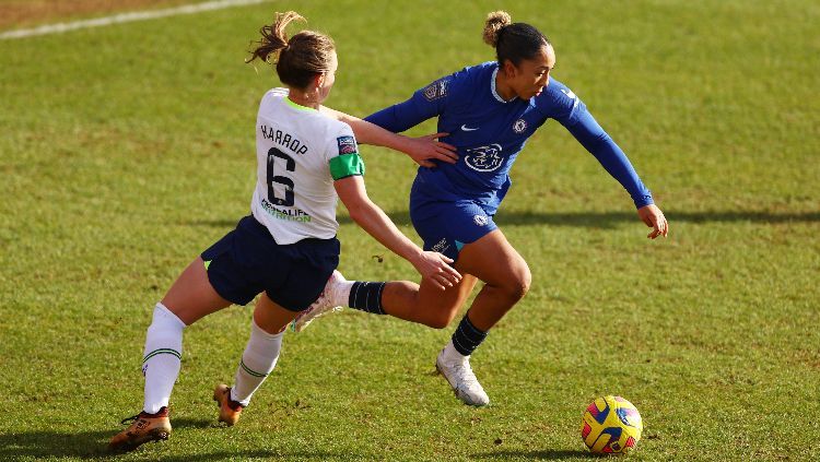 Lauren James di laga Tottenham Hotspur wanita vs Chelsea wanita (05/02/23). (Foto: Reuters/Matthew Childs) Copyright: © Reuters/Matthew Childs