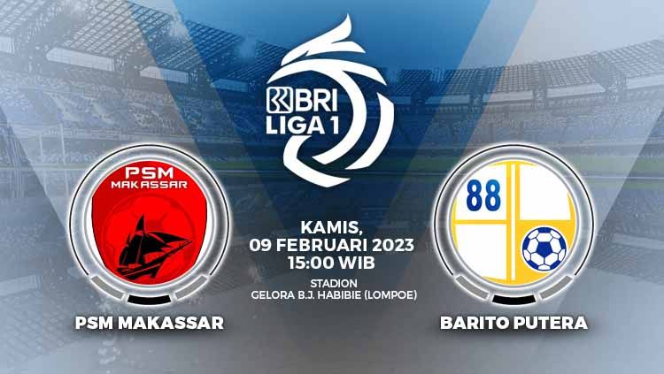 Prediksi pertandingan antara PSM Makassar vs Barito Putera (BRI Liga 1). Copyright: © Grafis: Yuhariyanto/INDOSPORT