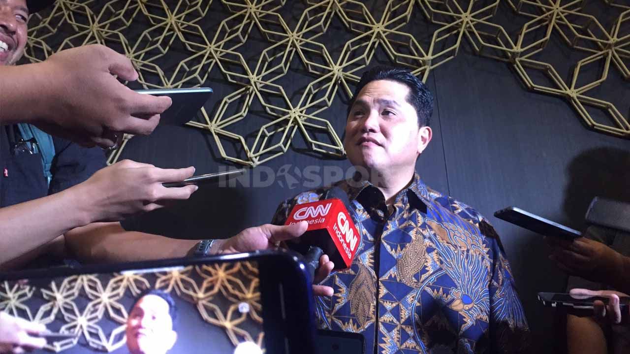 Calon ketua umum PSSI, Erick Thohir. Foto: Petrus Manus Da'Yerimon/INDOSPORT. Copyright: © Petrus Manus Da'Yerimon/INDOSPORT