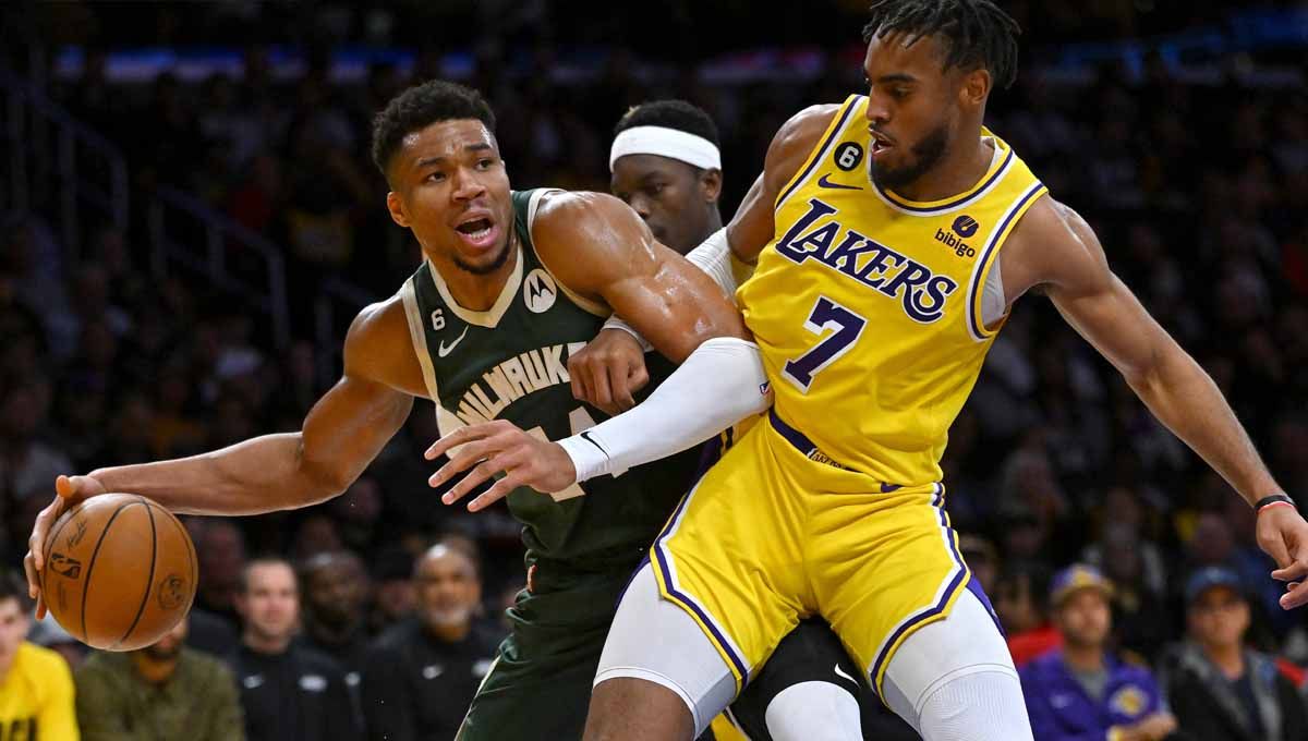 Pertandingan NBA antara Los Angeles Lakers vs Milwaukee Bucks. (Foto: REUTERS/Jayne Kamin-Oncea) Copyright: © REUTERS/Jayne Kamin-Oncea