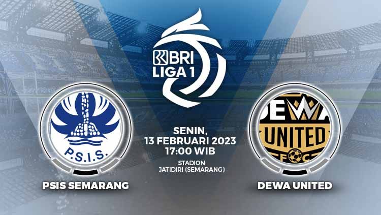 Simak link live streaming Liga 1 antara PSIS Semarang vs Dewa United pada Senin (13/02/2023) pukul 16:30 WIB di Stadion Jatidiri. Copyright: © Grafis: Yuhariyanto/INDOSPORT