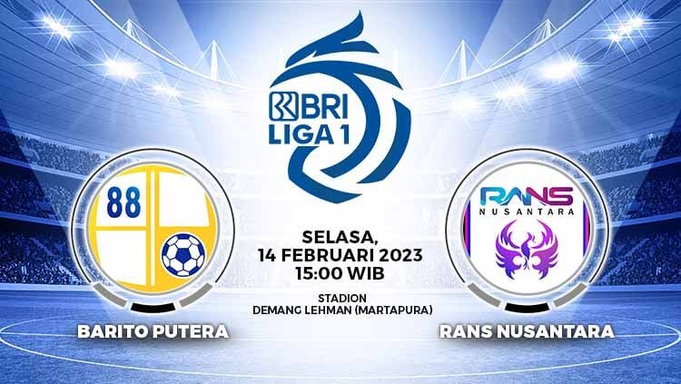 Prediksi Liga 1 2022-2023 antara Barito Putera vs RANS Nusantara FC, Selasa (14/02/23). Copyright: © Grafis: Yuhariyanto/INDOSPORT