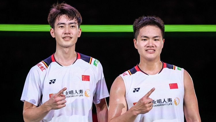 Momen bahagia bintang China, Liang Weikeng di sosial media banjir komentar pedas usai hancur lebur di Badminton Asia Championships (BAC) 2023. Copyright: © BWF