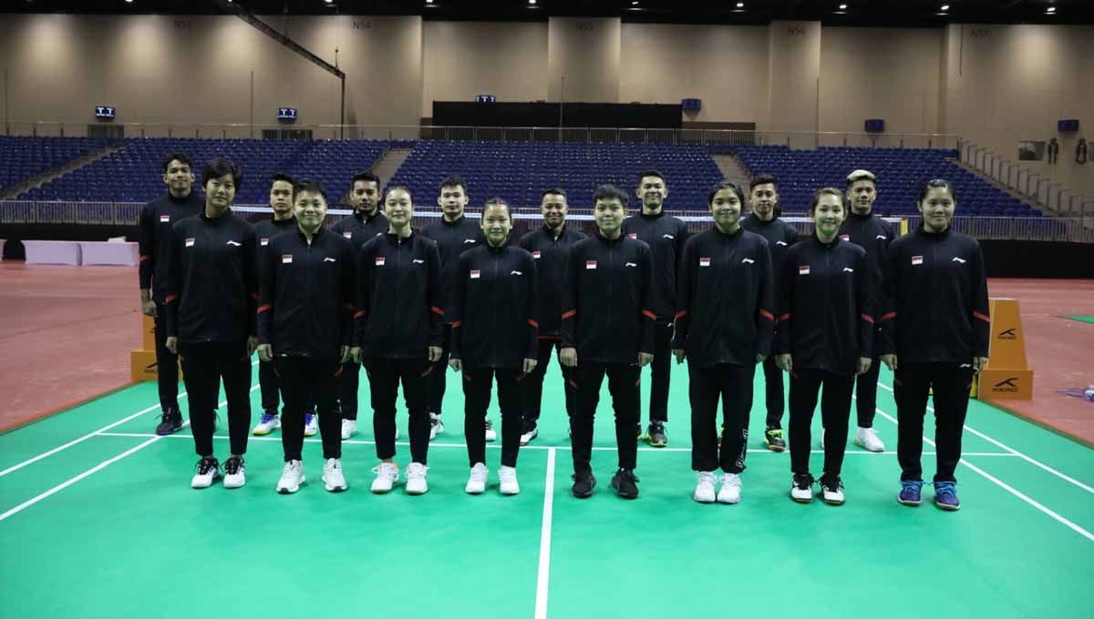 Skuat Timnas Bulutangkis Indonesia di Asia Mixed Team Championships 2023 Dubai. (Foto: PBSI) Copyright: © PBSI