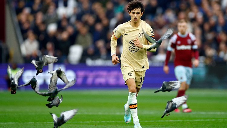 Joao Felix di laga West Ham vs Chelsea (11/02/23). (Foto; Reuters/John Sibley) Copyright: © Reuters/John Sibley