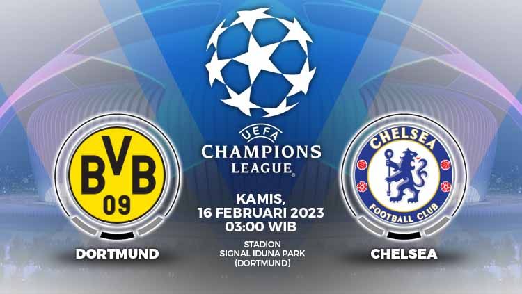 Link live streaming pertandingan antara Borussia Dortmund vs Chelsea (Liga Champions). Copyright: © Grafis: Yuhariyanto/INDOSPORT