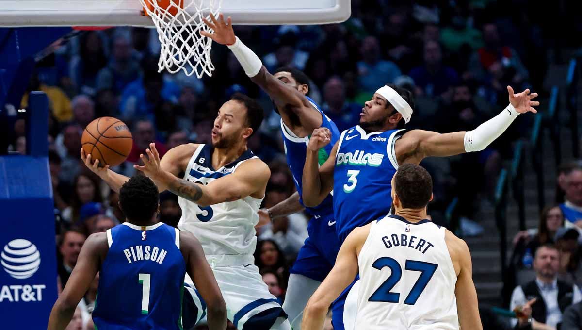 Pertandingan NBA antara Dallas Mavericks vs Minnesota Timberwolves. (Foto: REUTERS/Kevin Jairaj) Copyright: © REUTERS/Kevin Jairaj