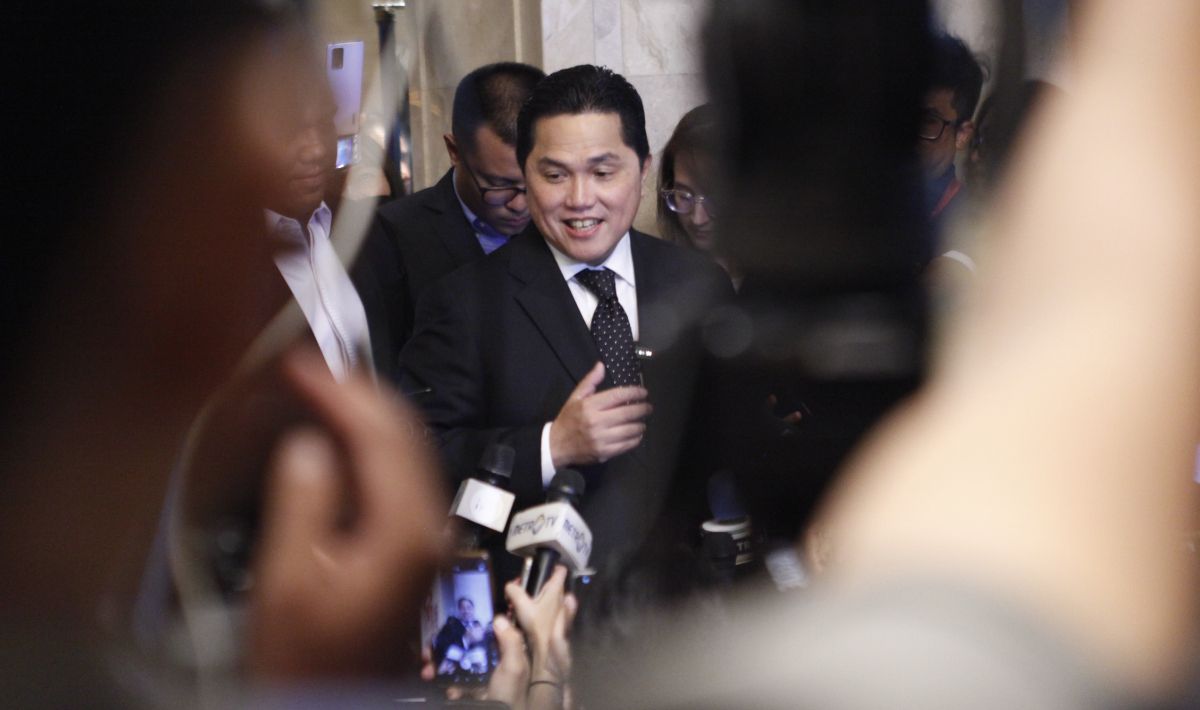 Erick Thohir resmi terpilih menjadi Ketua Umum PSSI periode 2023-2027 dalam Kongres Luar Biasa (KLB) PSSI di hotel Shangri-La, Kamis (16/02/23). Copyright: © Herry Ibrahim/INDOSPORT