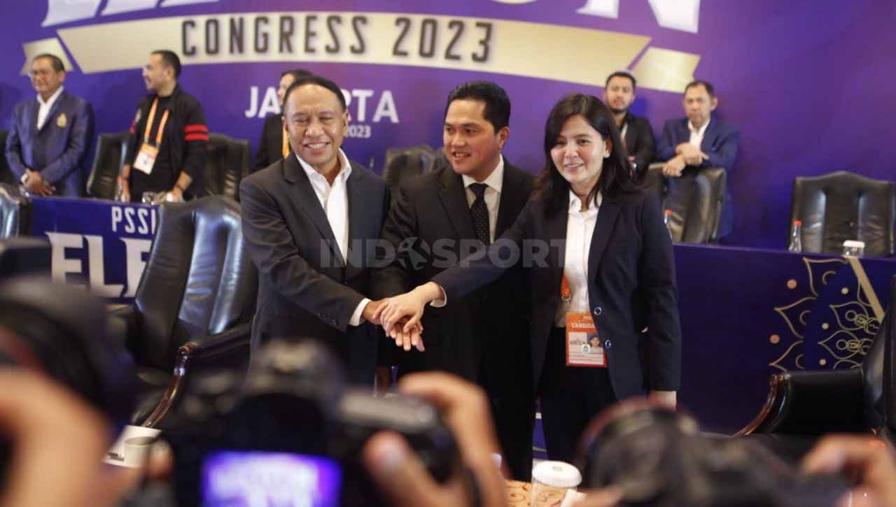 Usai secara resmi terpilih sebagai Ketua Umum PSSI periode 2023-2027, Erick Thohir langsung menggelar diskusi bersama FIFA guna memajukan sepak bola Indonesia. Copyright: © Herry Ibrahim/INDOSPORT