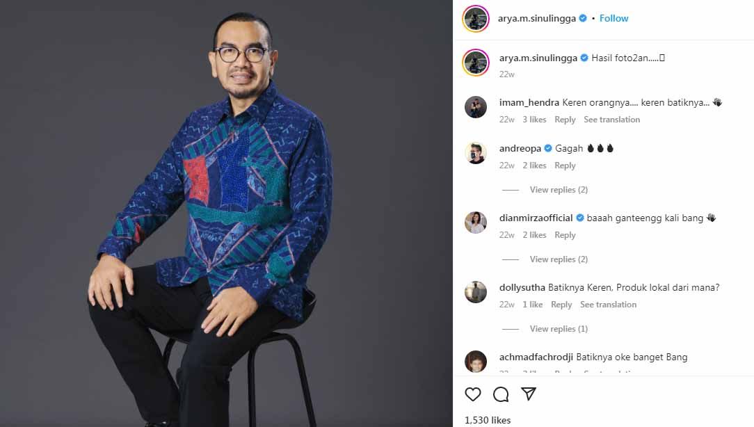 Arya Sinulingga, Exco PSSI. (Foto: Instagram@arya.m.sinulingga) Copyright: © Instagram@arya.m.sinulingga