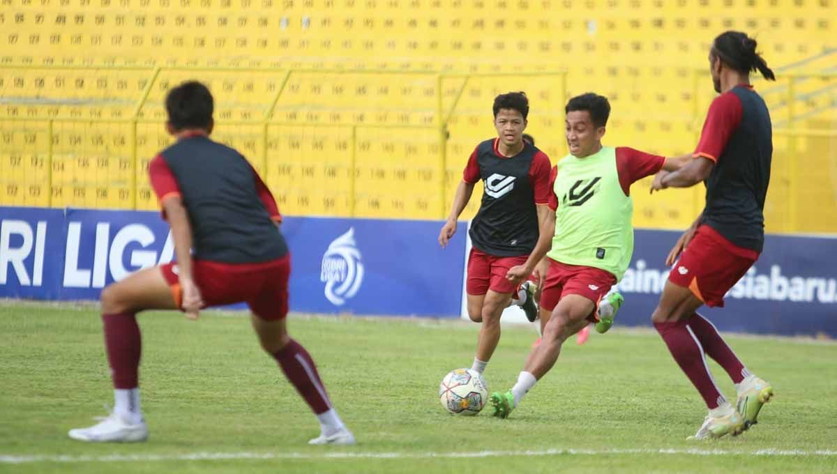 Persik Kediri saat menjalani latihan. (Foto: MO Persik Kediri) Copyright: © MO Persik Kediri