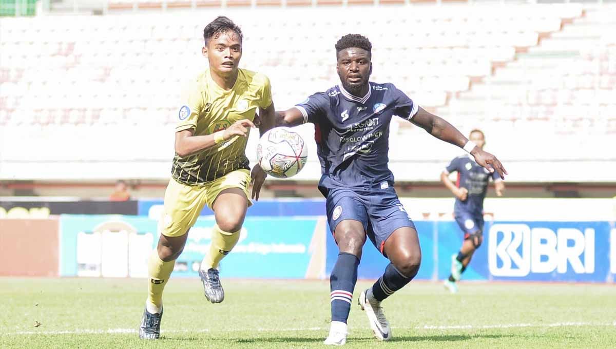 Laga pada BRI Liga 1 antara Arema FC vs Barito Putera di Stadion Patriot, Bekasi, Sabtu (18/02/23). (Foto: MO Persik Kediri) Copyright: © MO Arema FC