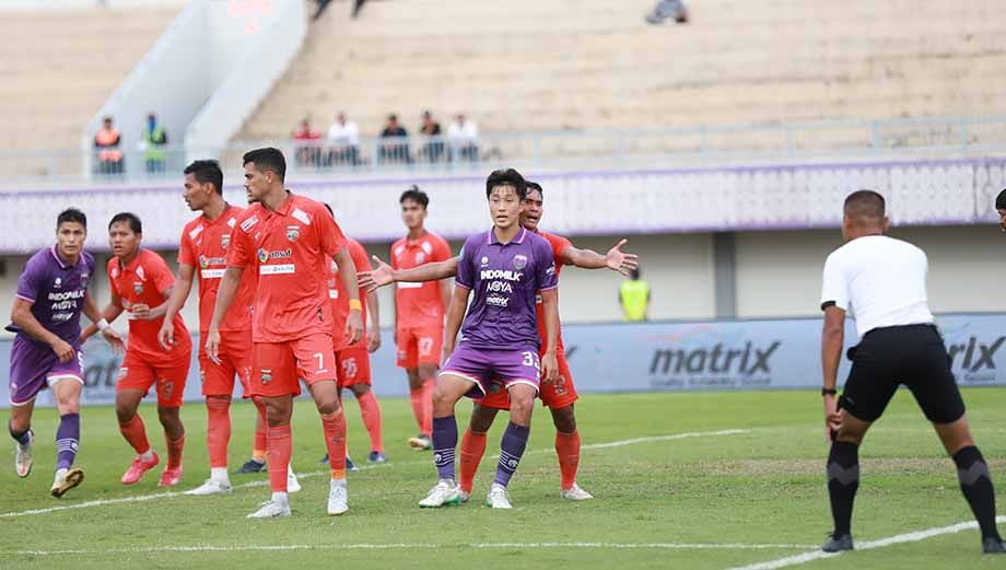 Laga BRI Liga 1 antara Persita Tangerang vs Borneo FC di Stadion Indomilk Arena, Tangerang, Senin (20/02/23). (Foto: MO Persita Tangerang) Copyright: © MO Persita Tangerang