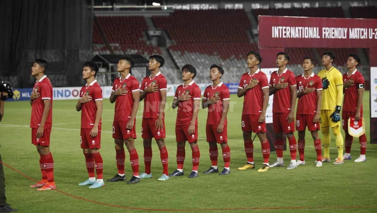 Pertandingan antara Timnas Indonesia melawan Guatemala pada Turnamen Mini yang digelar PSSI sebagai persiapan Piala Asia U-20 2023 di Stadion GBK, Selasa (21/02/23). Copyright: © Herry Ibrahim/INDOSPORT