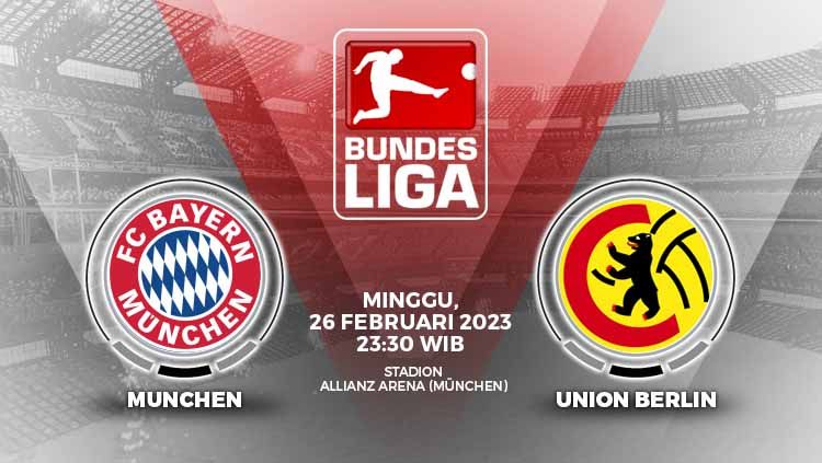 Prediksi pertandingan antara Bayern Munchen vs Union Berlin (Bundesliga Jerman). Copyright: © Grafis: Yuhariyanti/Indosport