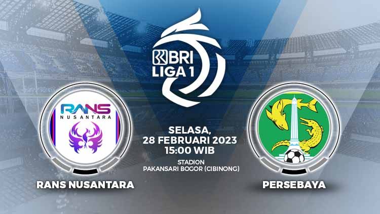Prediksi pertandingan antara RANS Nusantara vs Persebaya Surabaya (BRI Liga 1). Copyright: © Grafis: Yuhariyanto/Indosport