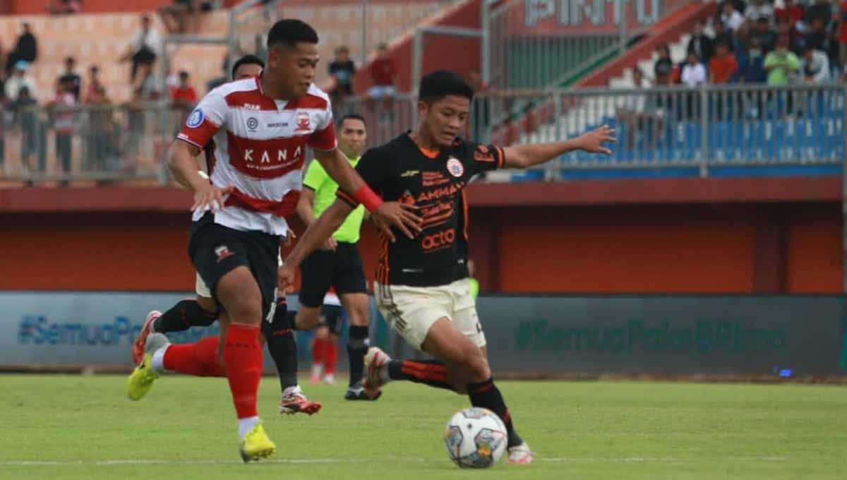 Pertandingan BRI Liga 1 antara Madura United vs Persija Jakarta di Stadion Gelora Madura Ratu Pamelingan, Pamekasan, Minggu (26/02/23). (Foto: MO Madura United) Copyright: © MO Madura United