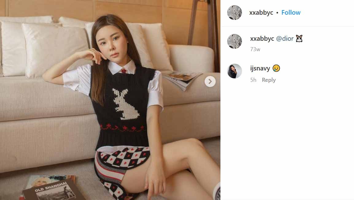 Abby Choi, model cantik Hong Kong yang viral karena kasus pembunuhan tragis. (Foto: Instagram@xxabbyc) Copyright: © Instagram@xxabbyc