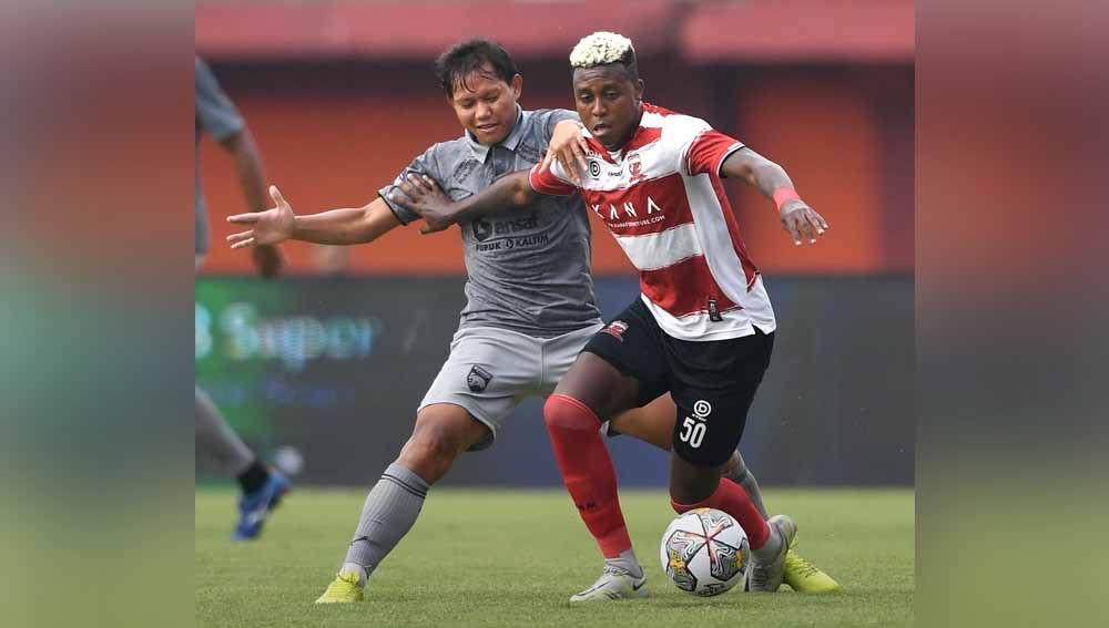 Pertandingan Liga 1 antara Madura United vs Borneo FC di Gelora Madura Ratu Pamelingan, (Pamekasan). (Foto: Instagram@borneofc.id) Copyright: © Instagram@borneofc.id