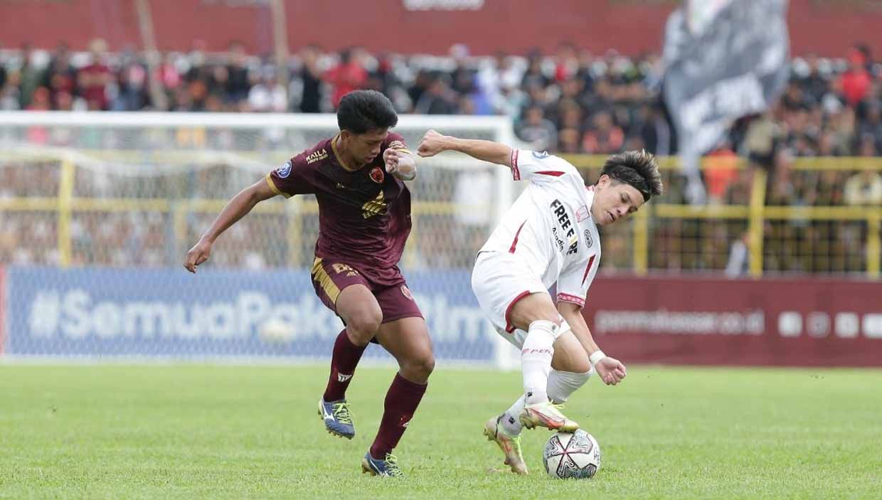 Pertandingan Liga 1 antara PSM Makassar vs Persis Solo di Stadion B.J. Habibie, Parepare, Minggu (5/3/23). (Foto: Persis Solo) Copyright: © Persis Solo