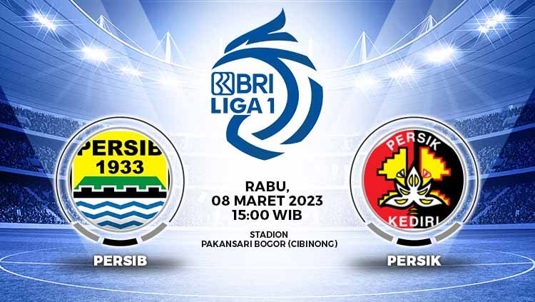 Prediksi pertandingan antara Persib Bandung vs Persik Kediri (RBI Liga 1). Copyright: © Grafis: Yuhariyanto/Indosport