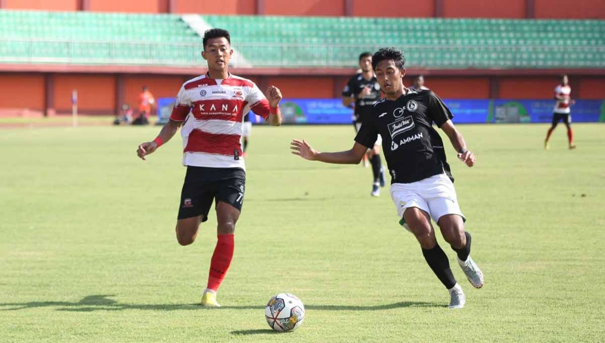 Pertandingan Liga 1 antara Madura United vs PSS Sleman di Stadion Gelora Madura Ratu Pamelingan Stadium (Pamekasan), Sabtu (11/03/23). (Foto: MO Madura United) Copyright: © MO Madura United