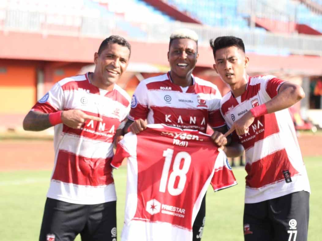 Pertandingan Liga 1 antara Madura United vs PSS Sleman di Stadion Gelora Madura Ratu Pamelingan Stadium (Pamekasan), Sabtu (11/03/23). (Foto: MO Madura United) Copyright: © MO Madura United