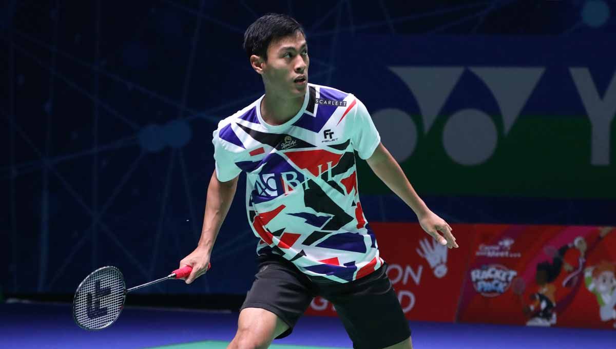 Tunggal putra Indonesia Shesar Hiren Rhustavito gagal di Swiss Open 2023. (Foto: PBSI) Copyright: © PBSI