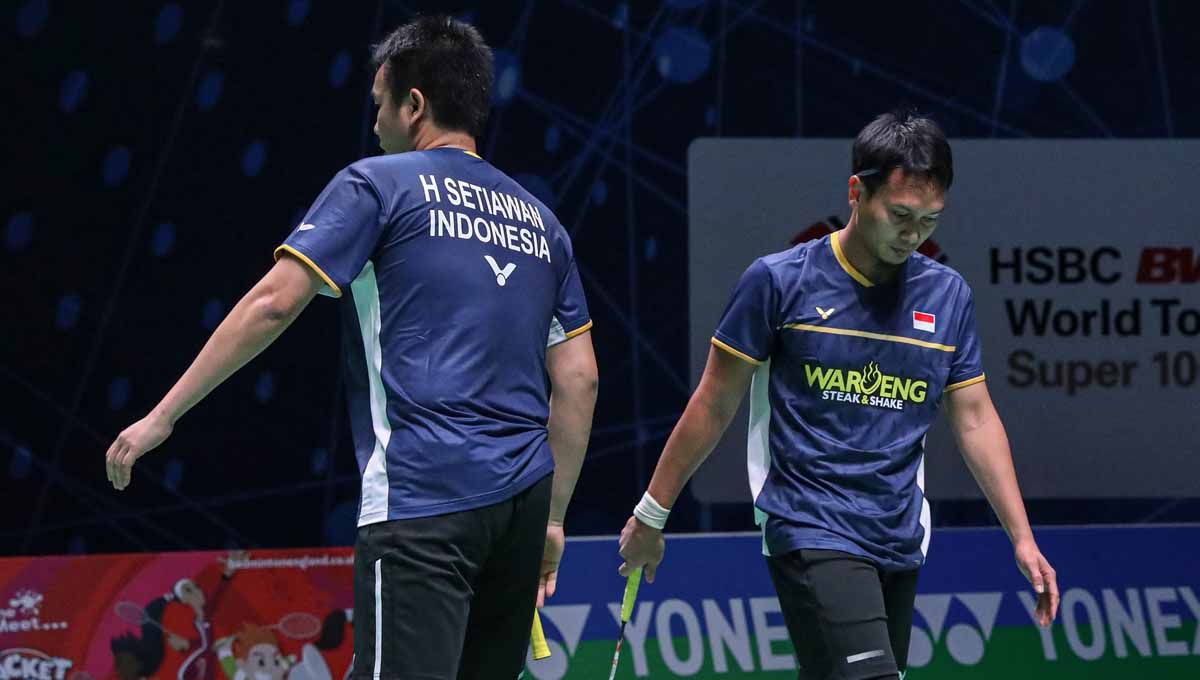 Ganda putra veteran Indonesia, Mohammad Ahsan/Hendra Setiawan, buka suara soal pensiun usai tampil gemilang di Malaysia Masters 2023. (Foto: PBSI) Copyright: © PBSI