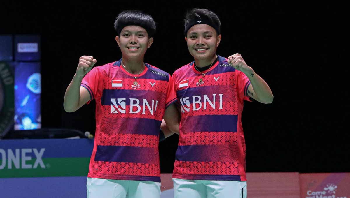 Daftar pemain unggulan di Thailand Open 2023, Apriyani Rahayu/Siti Fadia Silva Ramadhanti akan menjadi tulang punggung dalam perebutan gelar juara. (Foto: PBSI) Copyright: © PBSI