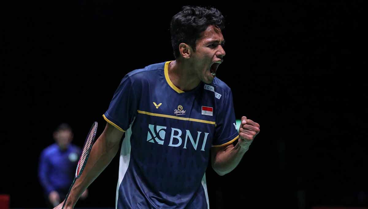 Tunggal putra Indonesia Chico Aura Dwi Wardoyo di All England 2023. Hari ini (Rabu) ia akan melanjutkan perjuangan di Swiss Open 2023. (Foto: PBSI) Copyright: © PBSI