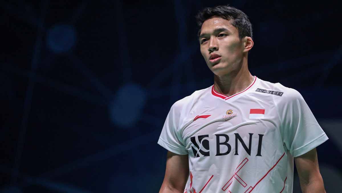 Tunggal putra Indonesia Jonatan Christie di laga perdana All England. (Foto: PBSI) Copyright: © PBSI