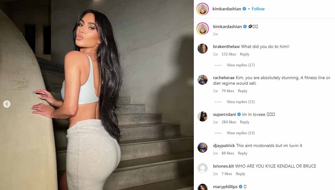 Kim Kardashian jadi bulan-bulanan netizen. Foto: Instagram@kimkardashian. Copyright: © Instagram@kimkardashian