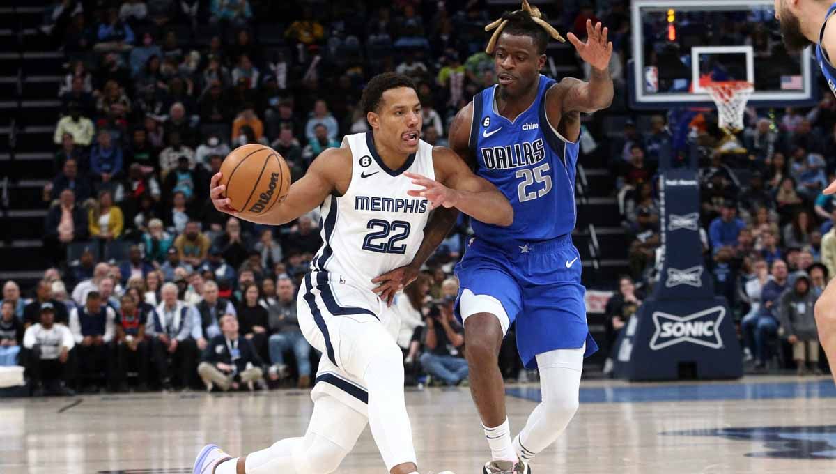 Pertandingan NBA antara Memphis Grizzlies vs Dallas Mavericks. Foto: REUTERS/Petre Thomas. Copyright: © REUTERS/Petre Thomas