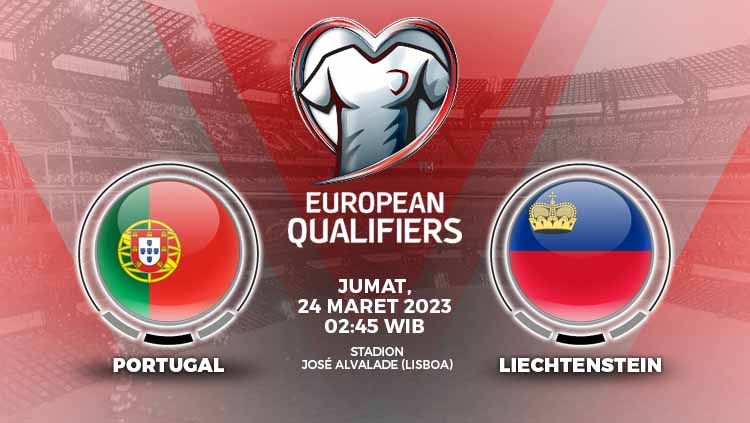 Prediksi laga kualifikasi Euro 2024 antara Portugal vs Liechtenstein pada hari Jumat (24/03/23). Copyright: © Grafis: Yuhariyanti/Indosport