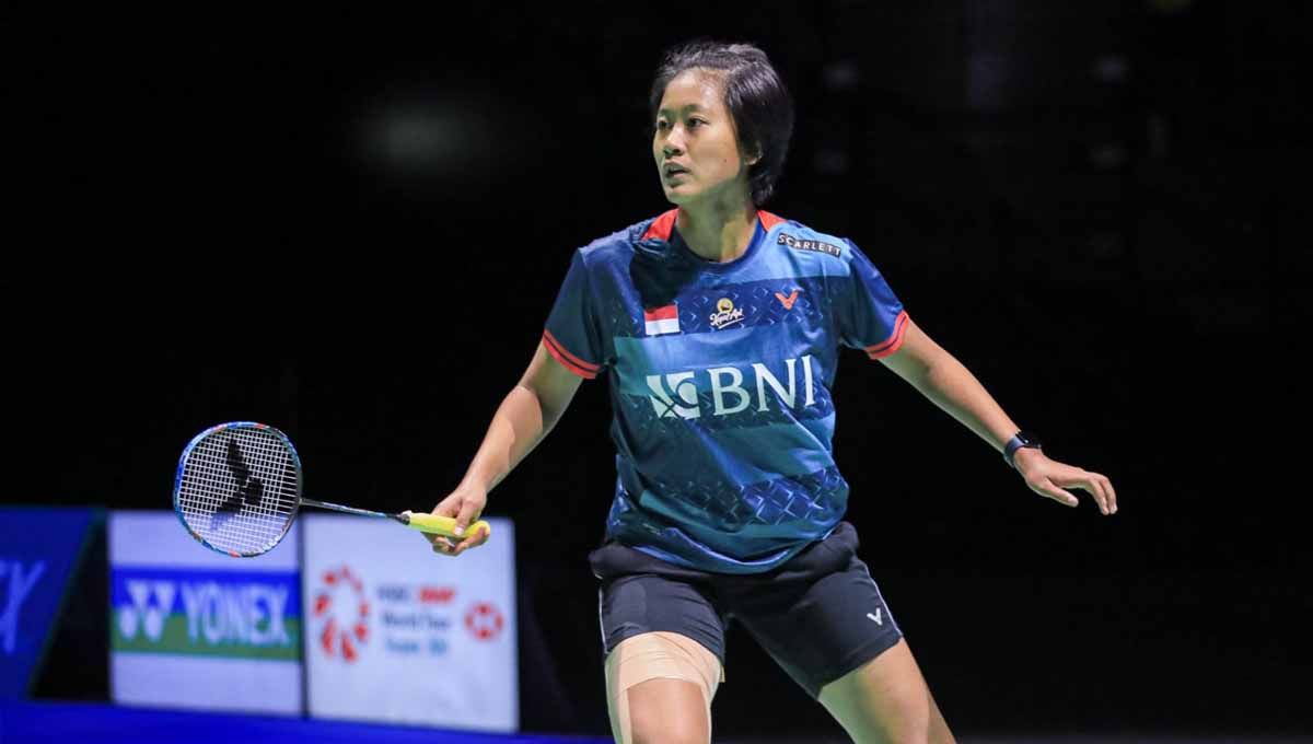 Tunggal putri Indonesia Putri Kusuma Wardani di Swiss Open 2023. (Foto: PBSI) Copyright: © PBSI